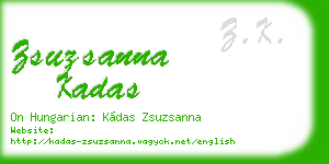 zsuzsanna kadas business card
