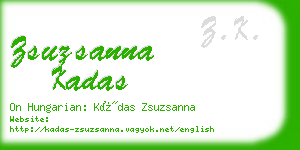 zsuzsanna kadas business card